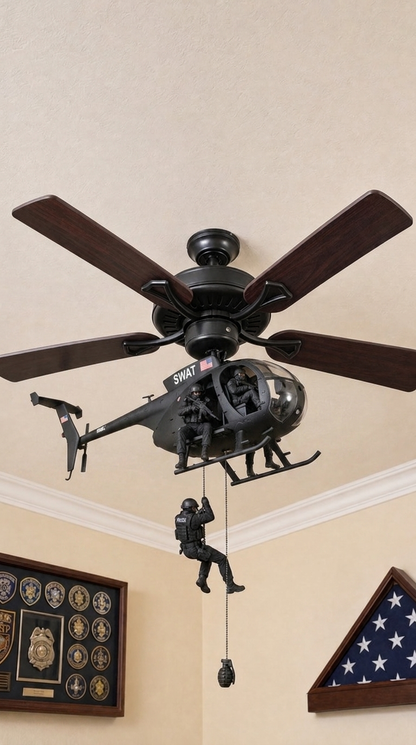 Ceiling Chopper — Tactical Helicopter Ceiling Fan Attachment